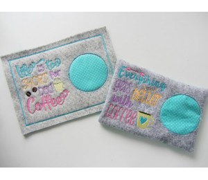 ITH - Mug Rugs - Coffee Addicted